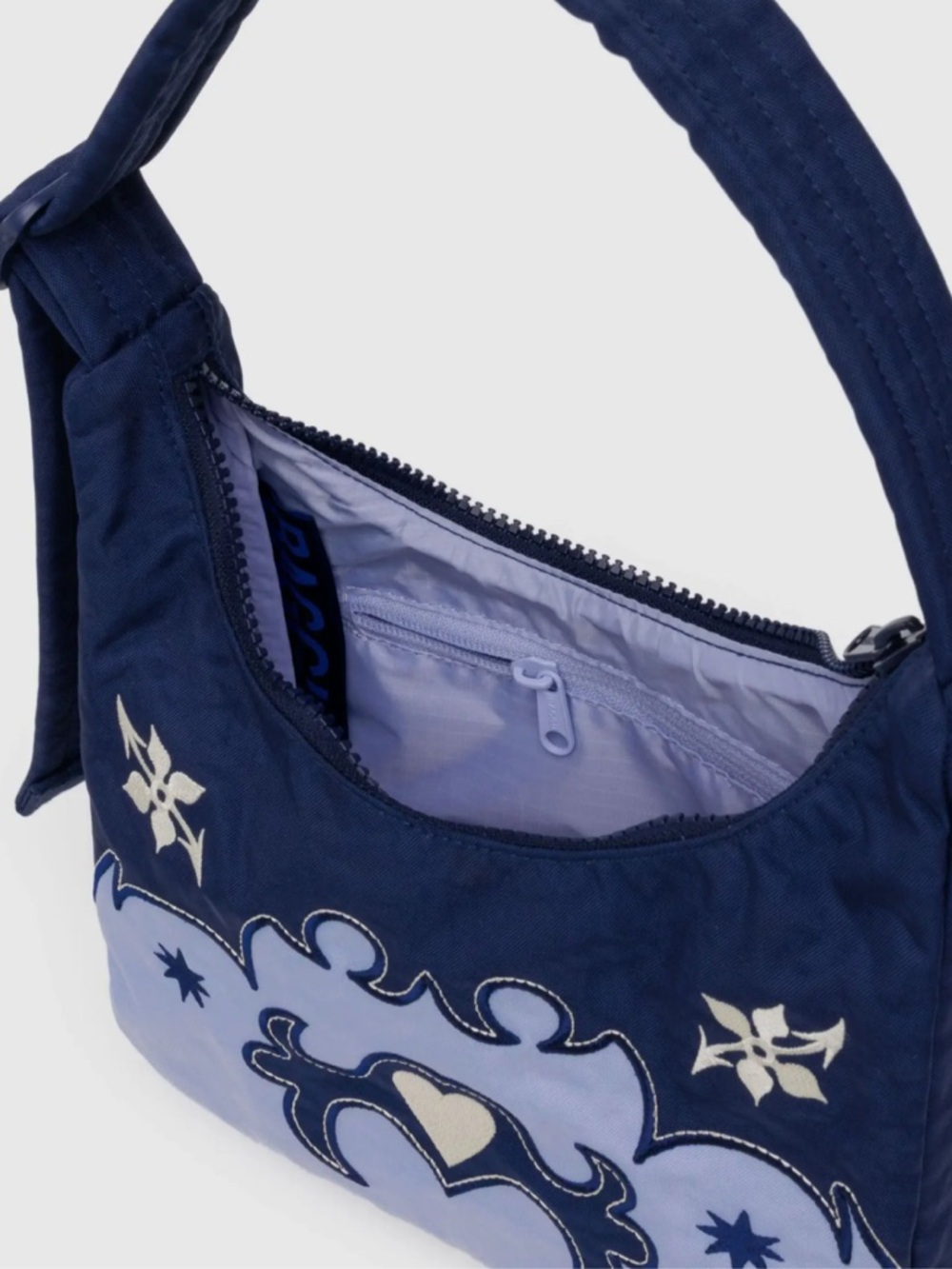 NWT BAGGU Mini Nylon Shoulder Bag in Western Appliqué - Picture 5 of 6